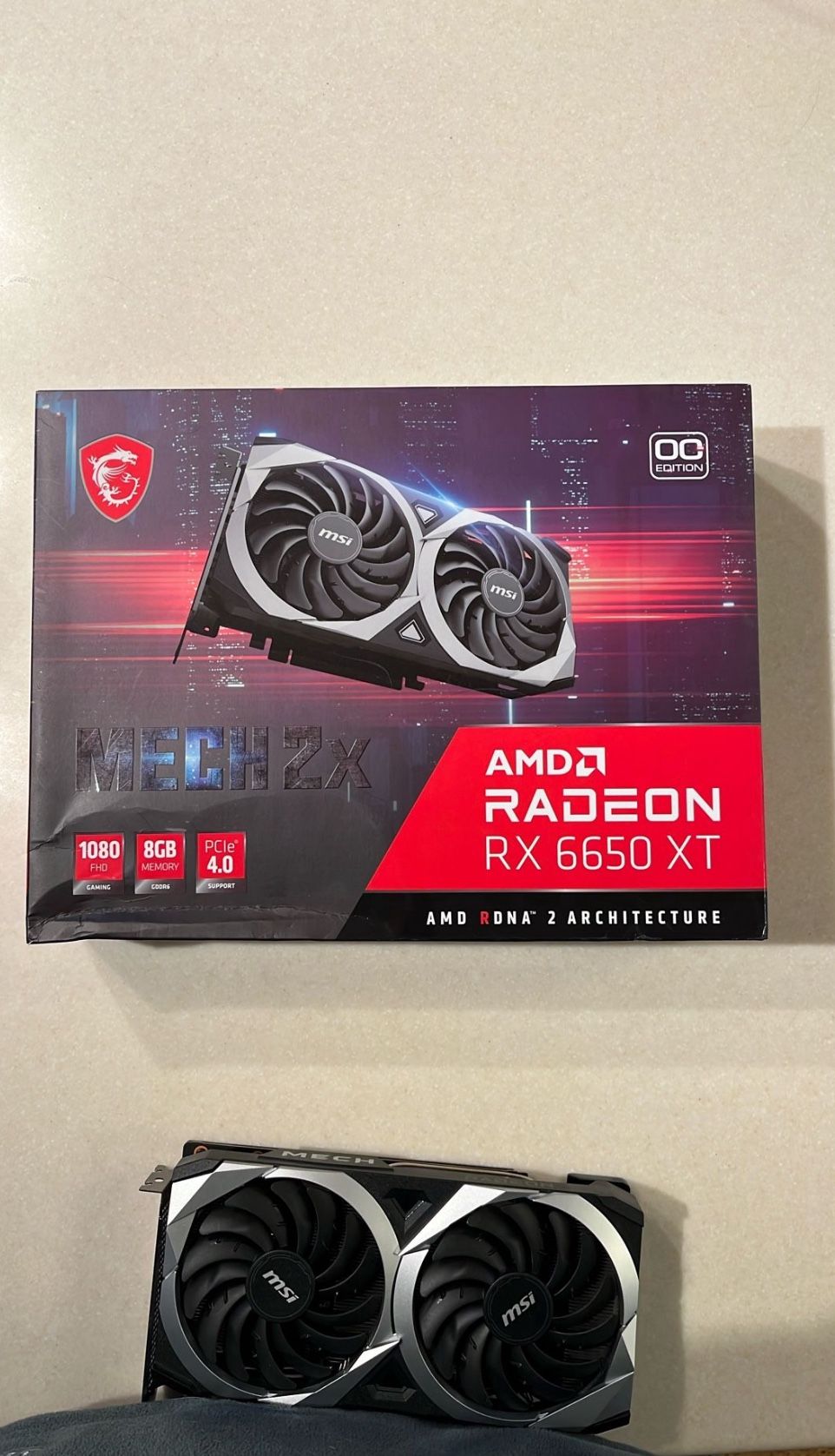 MSI Radeon RX 6650 XT MECH 2X OC
