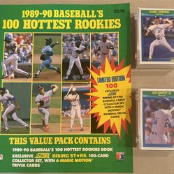 1989-90 Score Baseball Cards,100 Hottest Rookies Limited Edition Set