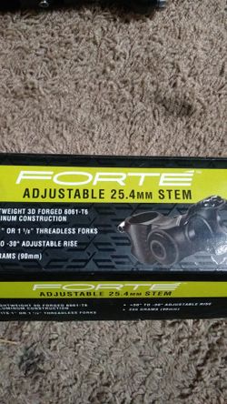 Forte adjustable stem