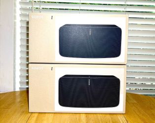 2x Sonos Fives - Black - Brand New Sealed - Includes Warranty