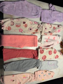 Toddler Girl Pants Bundle – 8 Pairs
