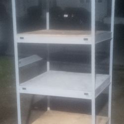 Metal Shelves And Stainless Work Bench