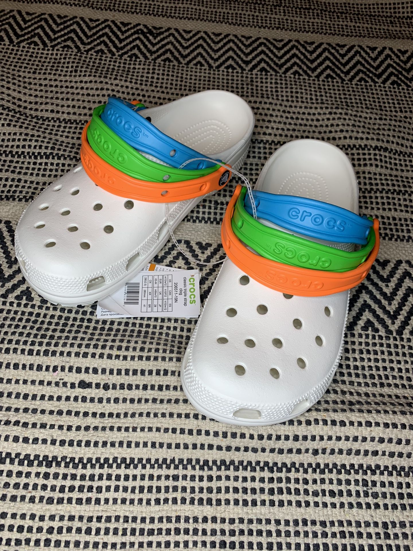 Crocs Triple Strap Clog Unisex 10 M 12 W for Sale in Los Angeles