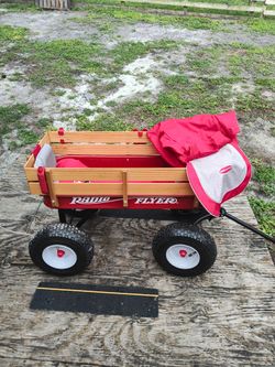 Radio Flyer Wagon with Wood Sides