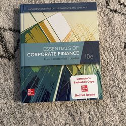 Essentials Of Corporate Finance 