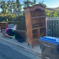 Free On Curb Desk Armoire Twin Bed Frames Portable Toilet  Working TV 