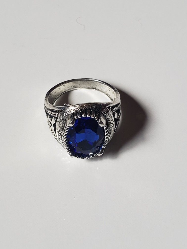 Antique Silver Stone Vintage Jewelry Ring For Men and Women Size 9.5 Used like new