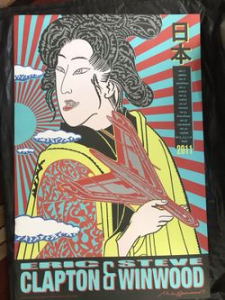 Authentic Eric Clapton and Steve Winwood poster