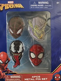 Spider-Man 4 Piece Metal Pin Set