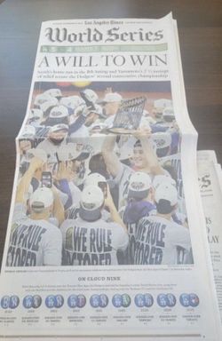 LOS ANGELES DODGERS 2025 WORLD SERIES CHAMPS . 11/03/25 . NEW ,, COMPLETE