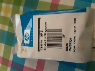 HP #21 INKJET BLACK PRINTER INK