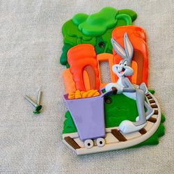 Vintage 2000 Looney Tunes Bugs Bunny Light Switch Cover