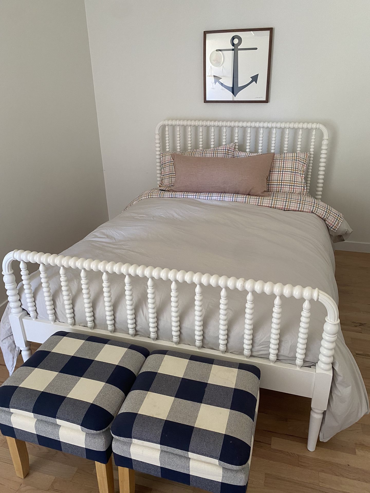 JENNY LIND LAND OF NOD-FULL BED FRAME AND MATTRESS