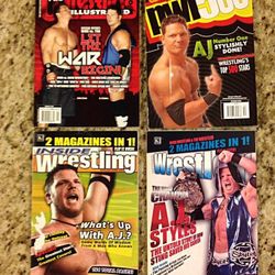 AJ STYLES WRESTLING MAGAZINES