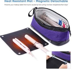 Makeup Bag With Heat Mat
