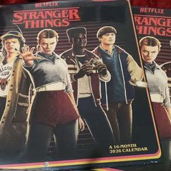Stranger Things 2026 Calendar New Sealed 