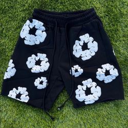 NEGOTIABLE Black Denim Tear Shorts 