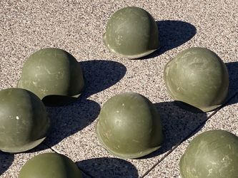 Large vintage lot M1 helmet helmets shells Vietnam era No Liners Great For Art