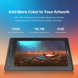 HUION Kamvas Pro 16 Drawing Tablet with Screen 15.6" #3100Y R6