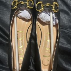 Gucci Malaga leather flats