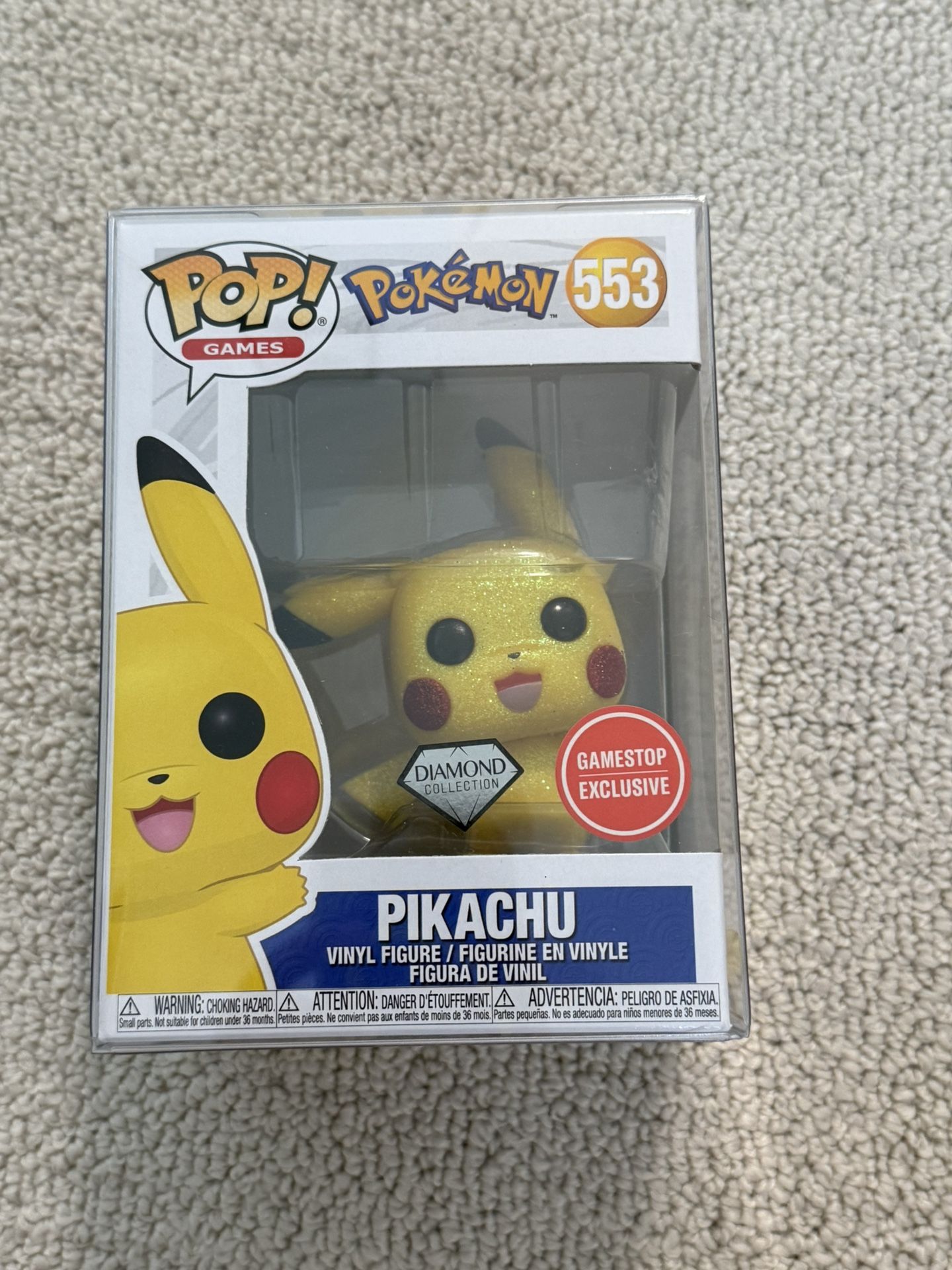 Pokemon Pikachu Diamond GameStop Exclusive Funko Pop