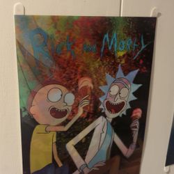 Rick And Morty Poster 3D