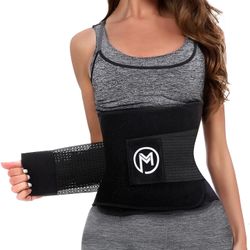 Waist Trimmer w/ Back Support Bars –Sweat Enhancing Fitness Belt for Men & Women