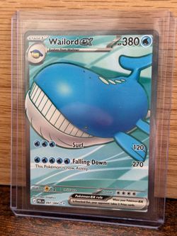 Pokémon Wailord ex Card