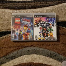 PS3 Games The Lego Movie and Kingdom Hearts 1.5 the remix