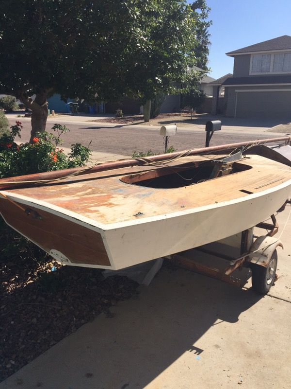 1936 Snipe all wood sailboat
