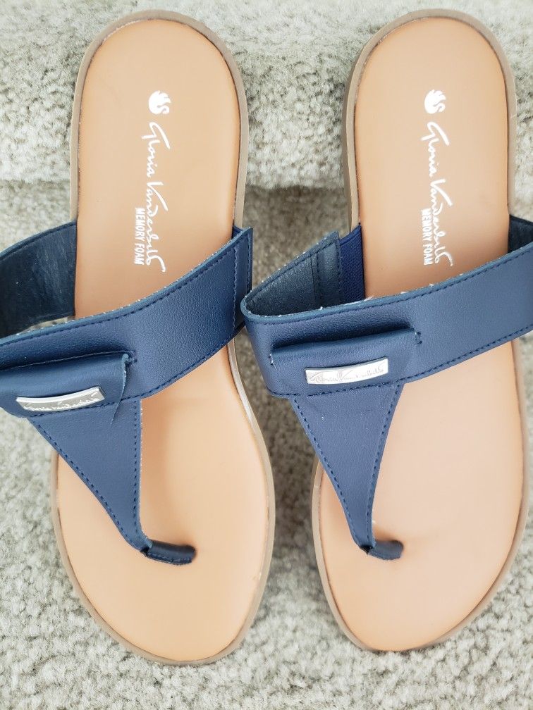 New Blue  Sandals Size 8.5