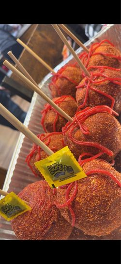 Manzanas con chamoy