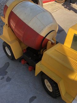 Vintage Mattel V-RROOM 1960s Cement Mixer Toy Truck Battery Operated