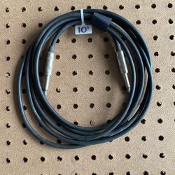 Instrumental Unbalanced Cable 1/4” TS (Jack) to 1/4” TS (Jack) 10 Feet 