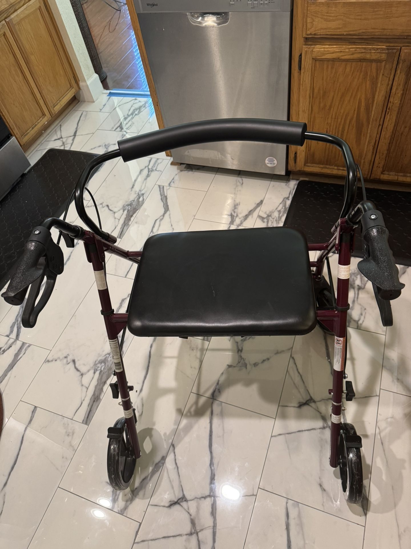 Medline Heavy Duty Walker With Seat