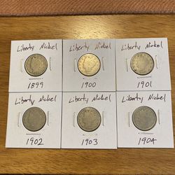 6 Liberty Nickels 1(contact info removed)