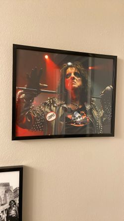 Framed Alice Cooper Picture