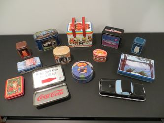 Collection of Vintage Tins from 1980's