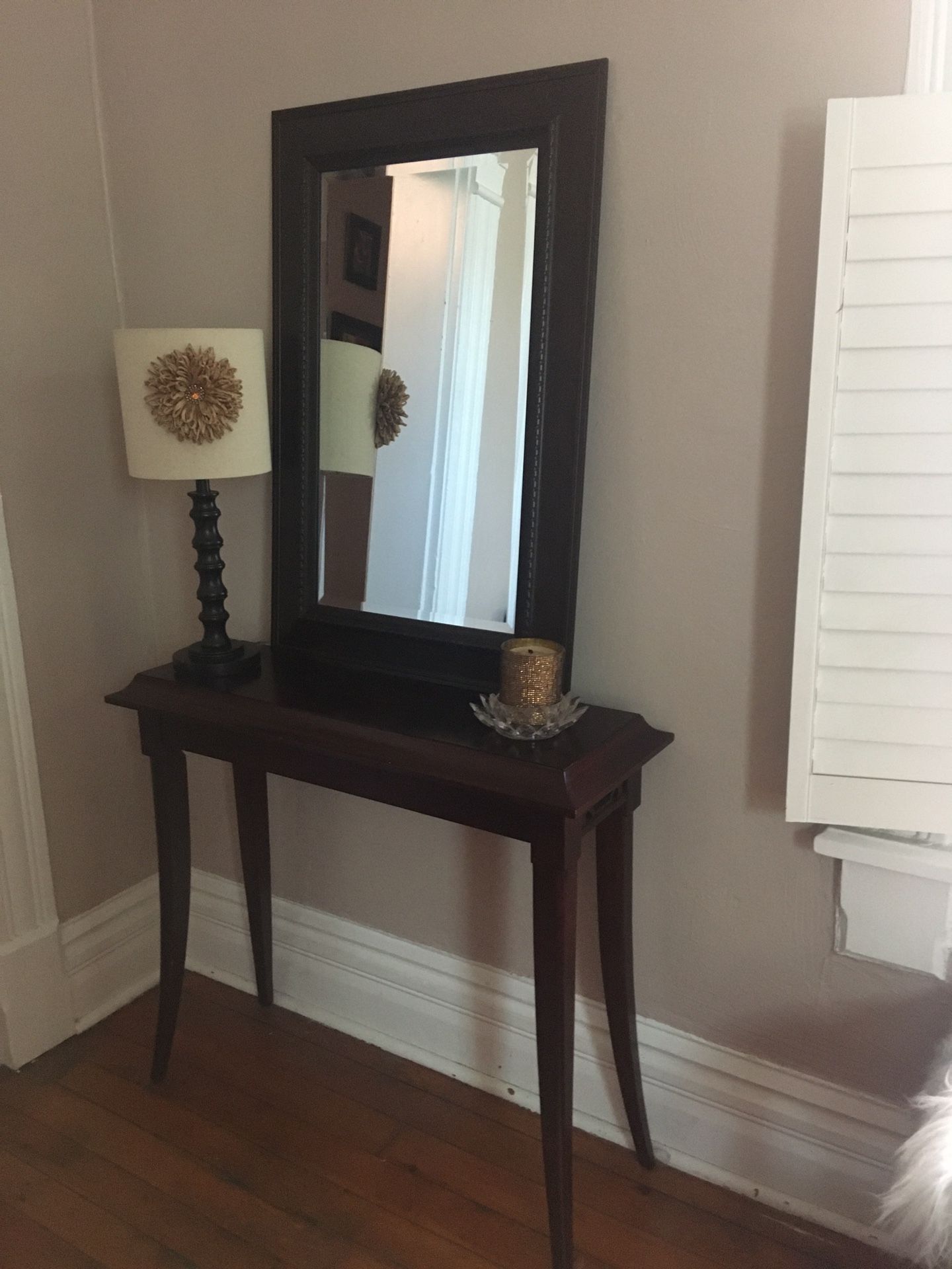 Table and Mirror