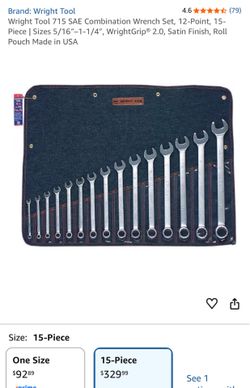 Wright tool wrench set(new)
