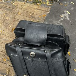 throw-over motorcycle saddlebags.