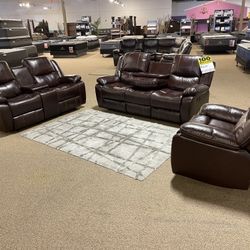 Sofa, Loveseat and Recliner Set