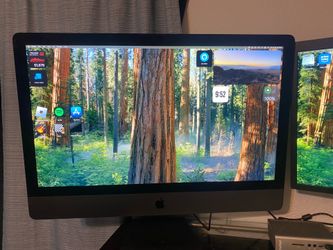Duel monitor set up. IMAC