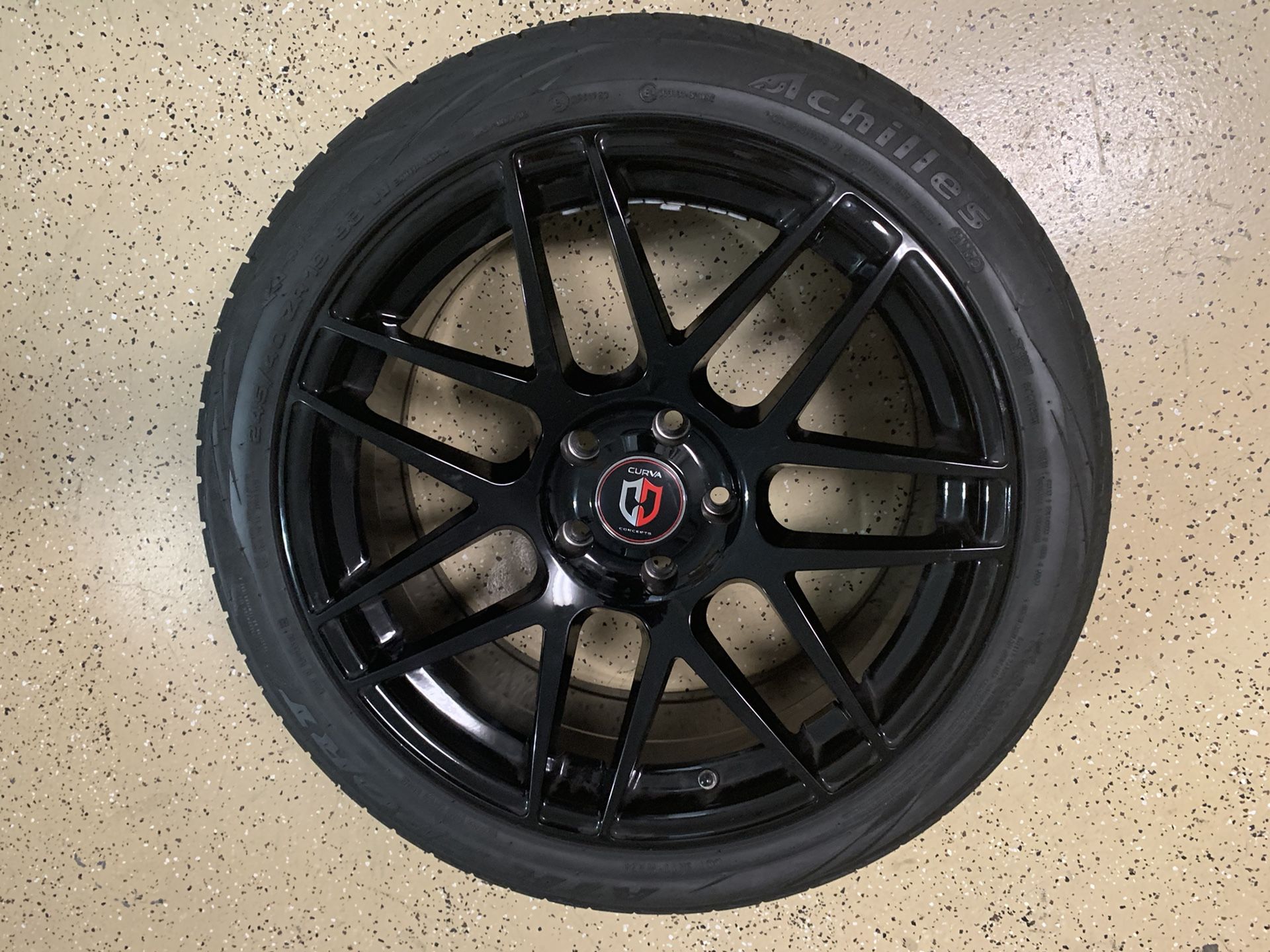 Curva RIMS 19 * 8.5 model c300 with tires. Almost new rims with tires with less than 2k miles. Retails for $1400, Great BMW upgrade. Bolt sequence 5