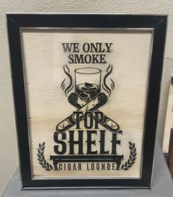 Top Shelf Wood Engraved 8X10 Picture 