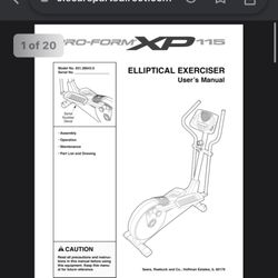 Pro Form 115 XP Elliptical Trainer