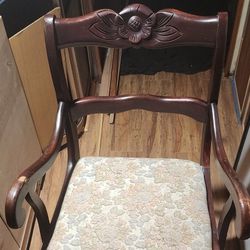 Antique Rose Back Chair
