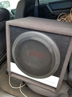 Alpine TypeR 12" subwoofer in alpine box