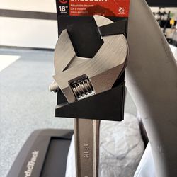 18 in. Adjustable Wrench with Tapered Handle