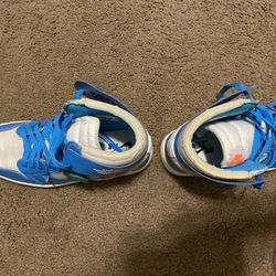Jordan 1off White North Carolina Blue